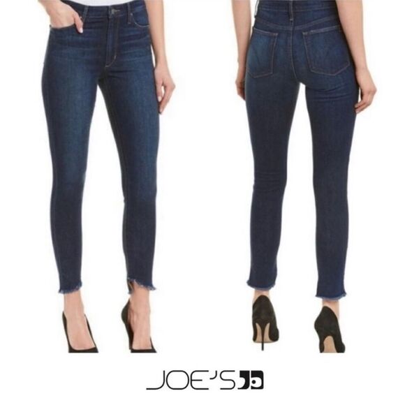 Joe’s Jeans Step Hem Skinny Jeans Women's Size 29 (30x27) Mid-Rise Dark Wash - Picture 1 of 10